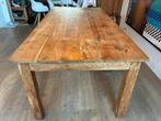 Eettafel, Huis en Inrichting, Tafels | Eettafels, Ophalen, Gebruikt, Orgineel timmerwerk, echt ambacht, Teakhout