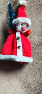 Antieke Kerstboomhanger Kerstman Handgemaakt, Diversen, Kerst, Ophalen of Verzenden, Gebruikt