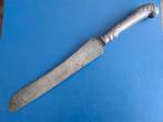 Antiek mes 34 cm Sheffield met pistoolgreep., Antiek en Kunst, Antiek | Bestek, Ophalen of Verzenden
