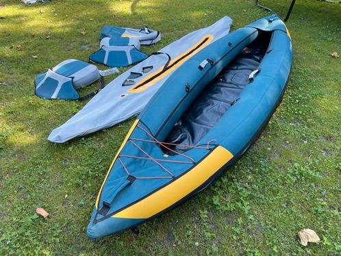 Decathlon 2 persoons opblaasbare kano, Watersport en Boten, Kano's, Zo goed als nieuw, Kajak, Twee personen, Opblaasbaar, Ophalen