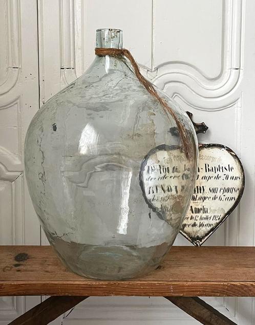 Brocante oude gistfles / wijnfles, Antiek en Kunst, Curiosa en Brocante, Ophalen of Verzenden