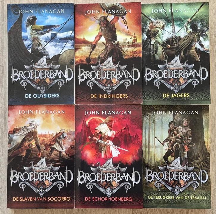 6x John Flanagan - Broederband, Boeken, Kinderboeken | Jeugd | 10 tot 12 jaar, Zo goed als nieuw, Fictie, Ophalen