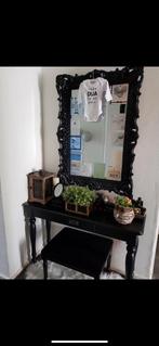 Barok set; spiegel, dressoir en kruk, Ophalen, Gebruikt, Minder dan 100 cm
