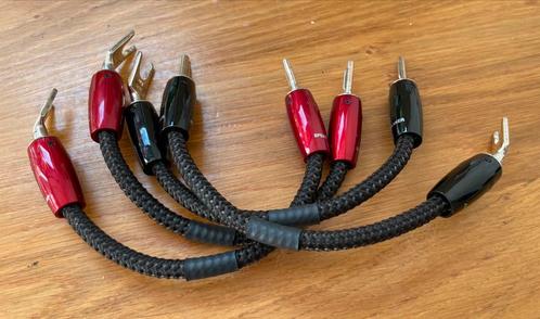 Audioquest Saturn biwire jumpers, Audio, Tv en Foto, Audiokabels en Televisiekabels, Zo goed als nieuw, Luidsprekerkabel, Minder dan 2 meter