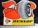 sticker dunlop banden grondplakkers logo autobanden tyres, Verzamelen, Stickers, Merk, Zo goed als nieuw, Verzenden