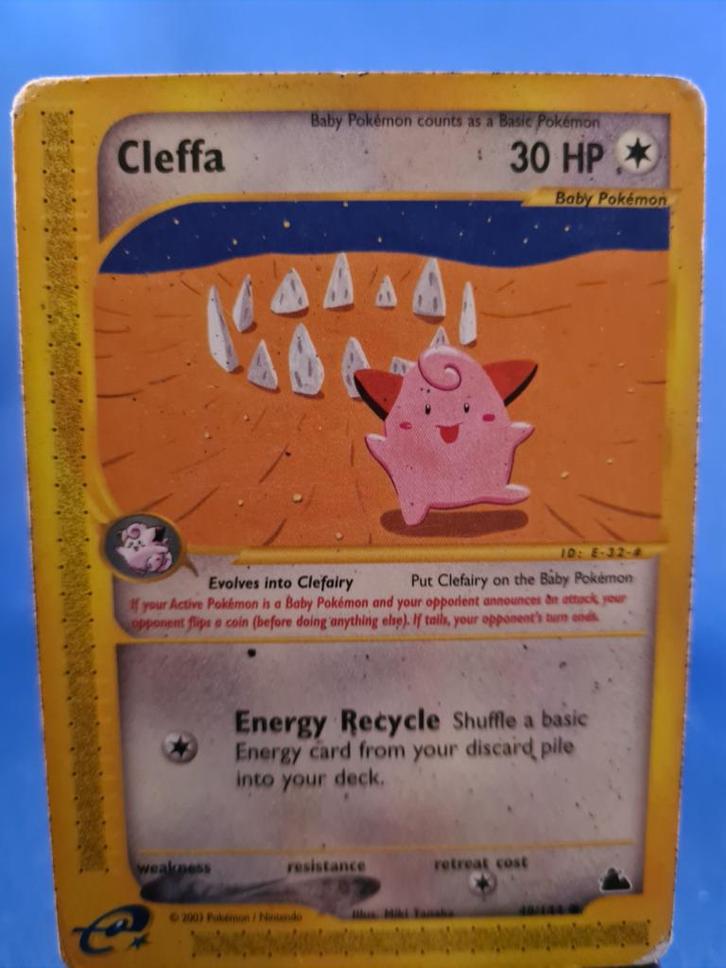 Cleffa 48/144 - Skyridge, Hobby en Vrije tijd, Verzamelkaartspellen | Pokémon, Gebruikt, Verzenden