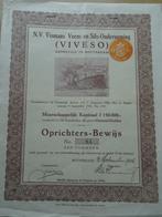 Oprichtersbewijs Vismans Veem- en Silo-Onderneming. 1926, Ophalen of Verzenden, 1920 tot 1950, Aandeel