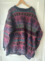 Vintage retro warm kleurrijk puur noors wollen trui Saga 44, Ophalen of Verzenden, Zo goed als nieuw, Maat 42/44 (L)