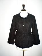 NIEUW __ RIVERWOODS bouclé jasje mt. 38 __ waarde 265,00, Maat 38/40 (M), Verzenden, Zwart, Nieuw