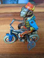 Vintage blikken aap op driewieler, Antiek en Kunst, Antiek | Speelgoed, Ophalen of Verzenden