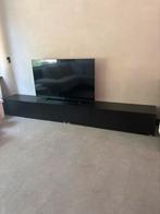 Zwart Tv meubel, Ophalen, Zo goed als nieuw, 200 cm of meer, Minder dan 100 cm