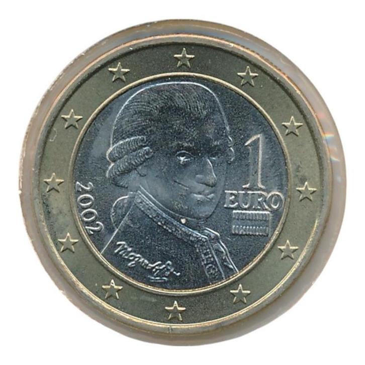 Oostenrijk 1 euro 2002, Postzegels en Munten, Munten | Europa | Euromunten, Losse munt, 2 euro, Oostenrijk, Ophalen of Verzenden