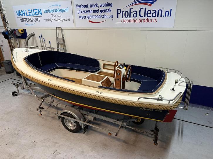 Maril 570 Nanni 2 Cilinder Teak Nieuwe Buiskap BJ2002 ZGAN!!, Watersport en Boten, Sloepen, Zo goed als nieuw, 3 tot 6 meter, Diesel