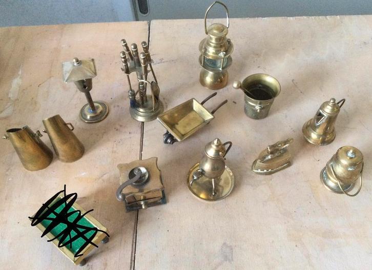 Koperen miniaturen, Antiek en Kunst, Antiek | Koper en Brons, Koper, Ophalen of Verzenden