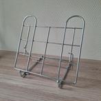 Verstelbare boekenstandaard LP standaard chroom metaal, Ophalen of Verzenden, Zo goed als nieuw