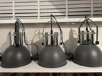 Te koop drie mooie hanglampen, Ophalen of Verzenden, Zo goed als nieuw, Metaal, Minder dan 50 cm