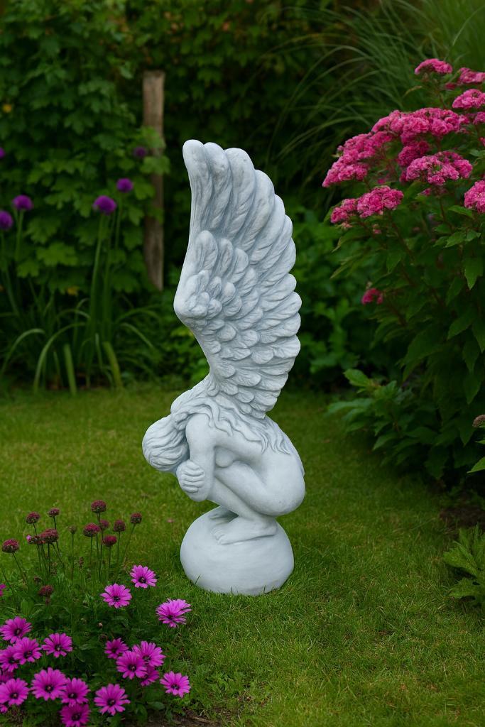 engel tuinbeeld, Tuin en Terras, Tuinbeelden, Nieuw, Engelenbeeld, Beton, Ophalen