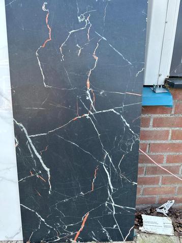 **Zwarte matte marmerlook tegel 60 x120** beschikbaar voor biedingen