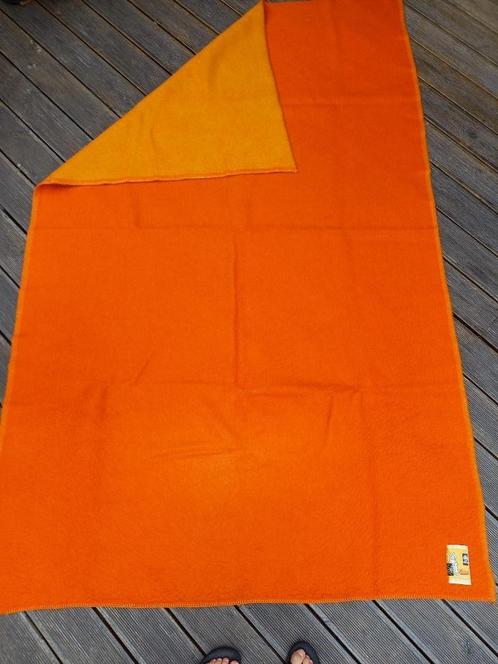 Wollen deken, vintage, zuiver scheerwol, Huis en Inrichting, Woonaccessoires | Plaids en Woondekens, Gebruikt, Ophalen of Verzenden