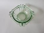 Art Deco asbak schaaltje van groen glas, Ophalen of Verzenden