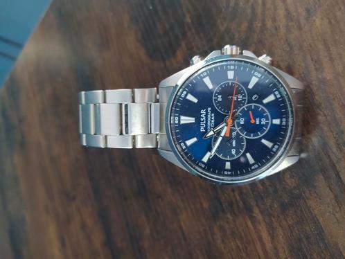 Pulsar Chronograaf., Sieraden, Tassen en Uiterlijk, Horloges | Heren, Gebruikt, Overige merken, Staal, Ophalen