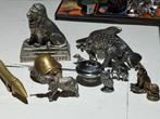 Lot van 12 kleine dieren beeldjes metaal, Ophalen of Verzenden, Gebruikt, Dier