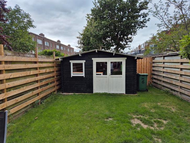 Blokhut/tuinhuis, Tuin en Terras, Tuinhuizen, Zo goed als nieuw, Blokhut, Hout, 200 tot 400 cm, Ophalen of Verzenden