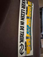 NS Trein Sticker - Lezen in de Trein, Verzamelen, Ophalen of Verzenden, Zo goed als nieuw, Trein, Kaart of Prent