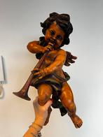 Antique  Baroque angel cherub figurine, 55cm tall., Ophalen of Verzenden