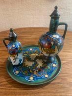 Art Nouveau Keramiek Set plateel zuid-holland, Antiek en Kunst, Antiek | Keramiek en Aardewerk, Ophalen of Verzenden