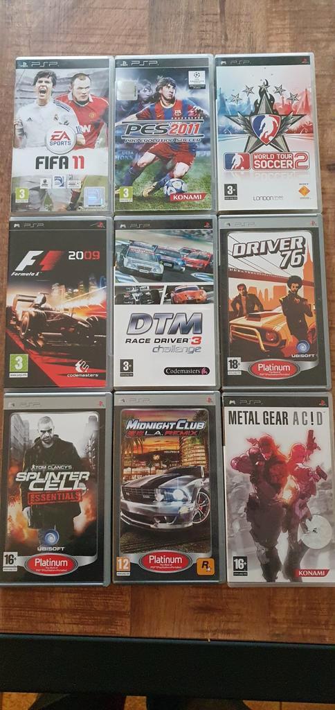 PSP Games Collectie, Spelcomputers en Games, Games | Overige, Gebruikt, Avontuur en Actie, 1 speler, Vanaf 18 jaar, Eén computer