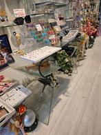 sidetable, Ophalen, 100 tot 150 cm, Glas, Zo goed als nieuw