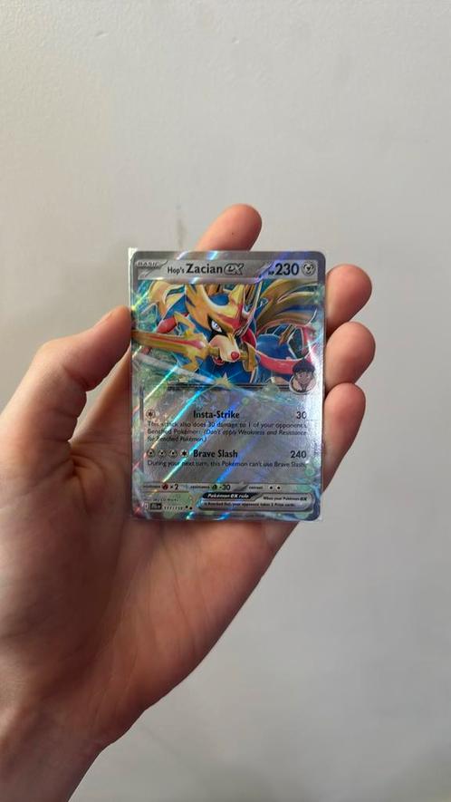Zacian EX, Hobby en Vrije tijd, Verzamelkaartspellen | Yu-gi-Oh!, Zo goed als nieuw, Losse kaart, Ophalen of Verzenden