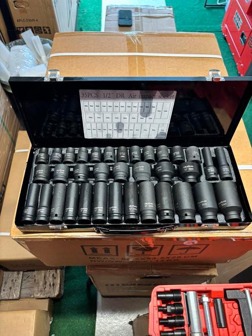 35 delig Slagmoersleutel set IMPACT WRENCH NIEUW!, Auto diversen, Autogereedschap, Nieuw, Ophalen of Verzenden