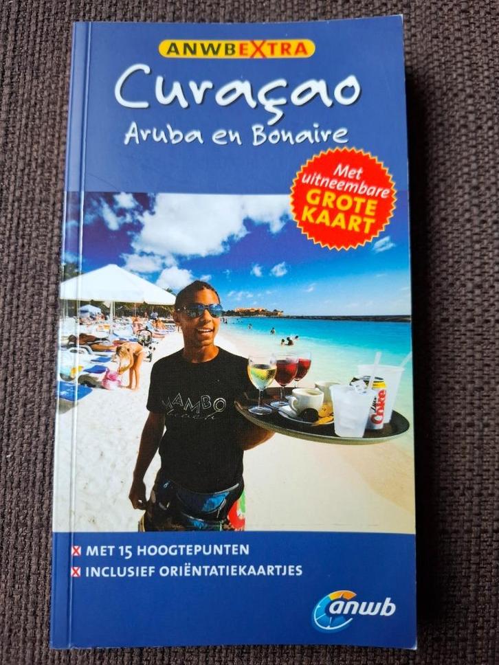 ANWB reisgids Curacao , Aruba en Bonaire (met kaart), Boeken, Reisgidsen, Gelezen, Reisgids of -boek, Midden-Amerika, ANWB, Ophalen of Verzenden