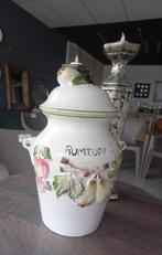Rumtopf kleur wit met fruit gedecoreerd., Antiek en Kunst, Ophalen