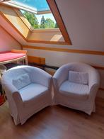 Set van 2 witten Ikea Tullsta fauteuils, Ophalen, Zo goed als nieuw, Hout, Modern