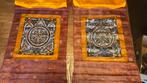 2 authentieke THANGKA OHM MANDALA 85 cm Nepal, Antiek en Kunst, Ophalen of Verzenden