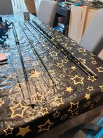 Tekoop 2 hengels met 2 okuma molens, Ophalen of Verzenden, Zo goed als nieuw, Molen