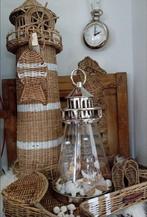 Riviera maison tas klok Vuurtorens en Hertenbeeld, Huis en Inrichting, Woonaccessoires | Overige, Ophalen of Verzenden, Gebruikt