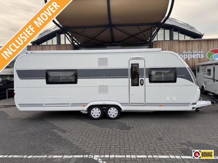 Hobby Prestige 660 WFC 2023 MOVER + LUIFEL!!!, Caravans en Kamperen, Caravans, Bedrijf, tot en met 4, 1500 - 2000 kg, Standaardzit