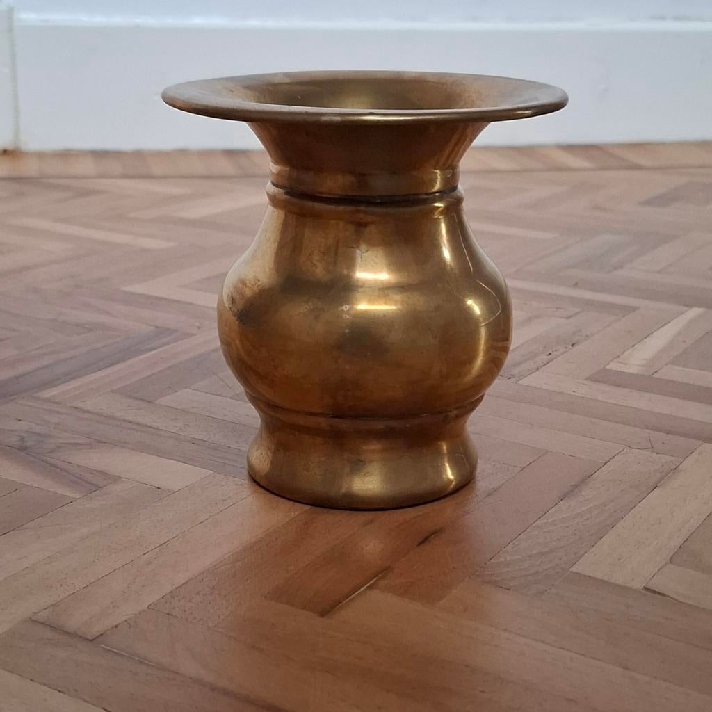 Antiek messing kwispedoor, Antiek en Kunst, Ophalen of Verzenden