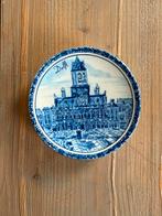 Delfts Blauw Wandbord met Stadsgezicht, Antiek en Kunst, Antiek | Wandborden en Tegels, Ophalen of Verzenden