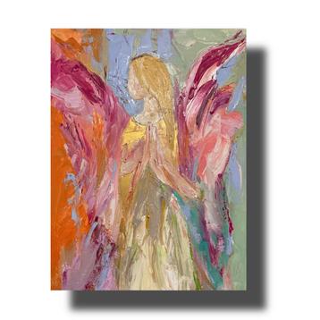 Zij, de Engel ~ schilderkunst ~ atelier Siciliano beschikbaar voor biedingen