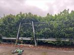 Schuifpoort elektrisch Heras 8 m breed 2 m hoog, Tuin en Terras, Tuinhekken en Hekwerk, Ophalen, IJzer, Spijlenhekwerk