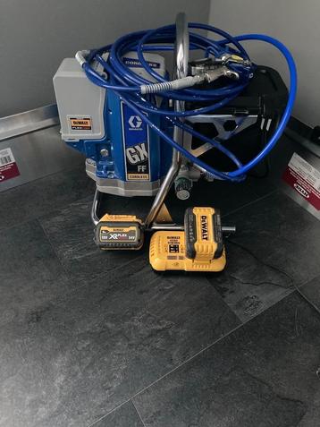 Te Huur Graco verfspuit machine op accu’s!. beschikbaar voor biedingen