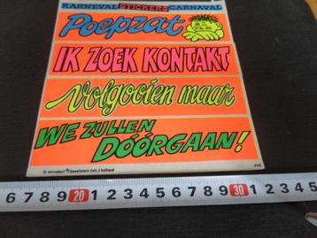 sticker set Carnaval Karnaval  Poepzat Ik zoek kontakt enz.  beschikbaar voor biedingen