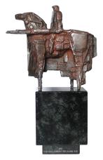Eric Claus - Sculptuur, 1970 : De Wachter | Ridder te Paard, Ophalen of Verzenden