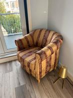Vintage Fauteuil met Bloemmotief, Ophalen, Gebruikt, Stof, 75 tot 100 cm