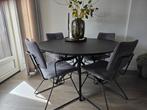 Studio Henk eettafel zwart, Ophalen, Zo goed als nieuw, 4 tot 6 stoelen